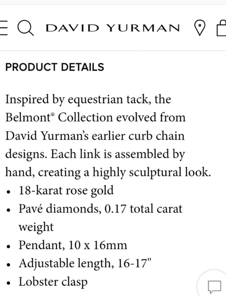 David Yurman Belmont 18k Necklace - Picture 8 of 8